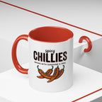 Spicy Chillies Accent Coffee Mug — Spicy Chillies: Grown with Sunshine & Soul