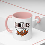 Spicy Chillies Accent Coffee Mug — Spicy Chillies: Grown with Sunshine & Soul