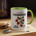 Strawberries Coffee Mug - "Sweet & Fresh" Accent Ceramic Mug