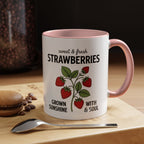 Strawberries Coffee Mug - "Sweet & Fresh" Accent Ceramic Mug