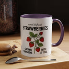 Strawberries Coffee Mug - "Sweet & Fresh" Accent Ceramic Mug