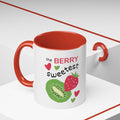Coffee Mug — "The Berry Sweetest" Strawberry & Kiwi Accent Mug