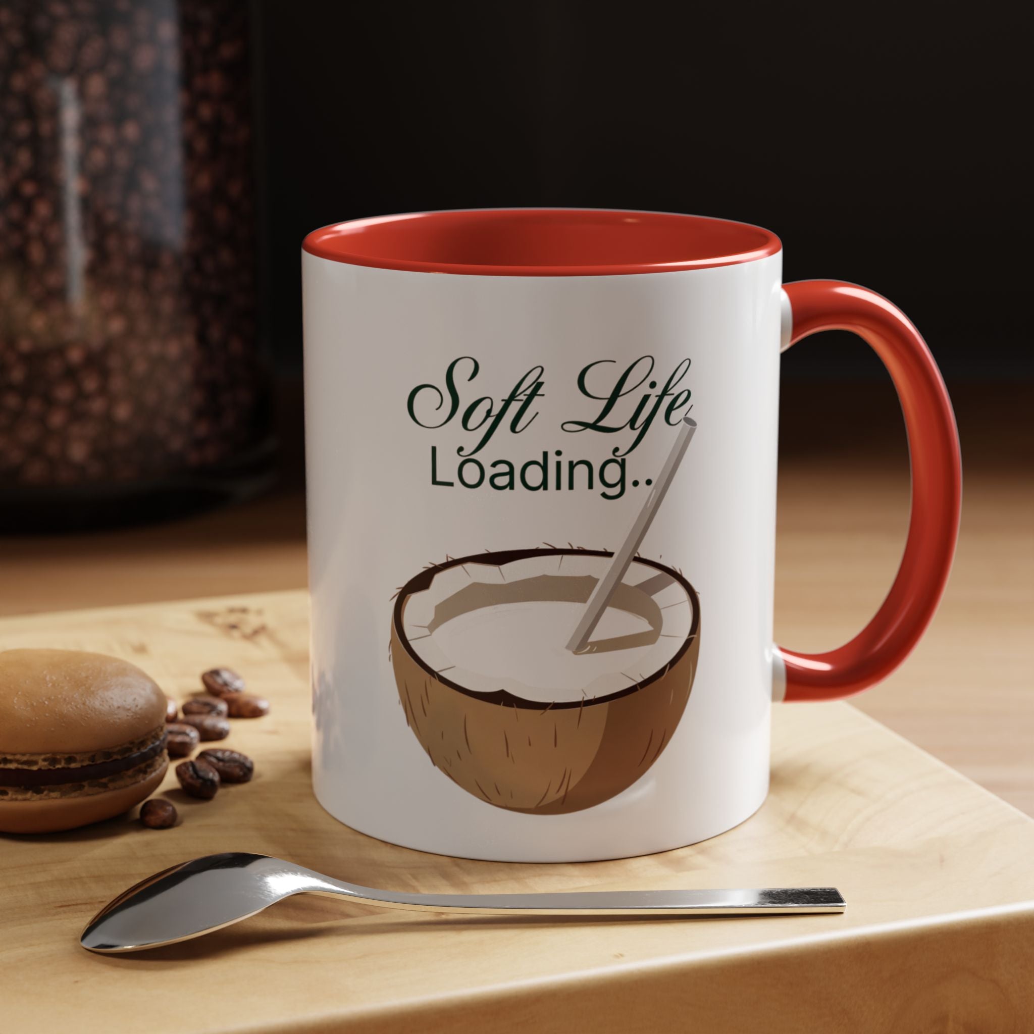 Soft Life Loading Coconut Drink Ceramic Mug