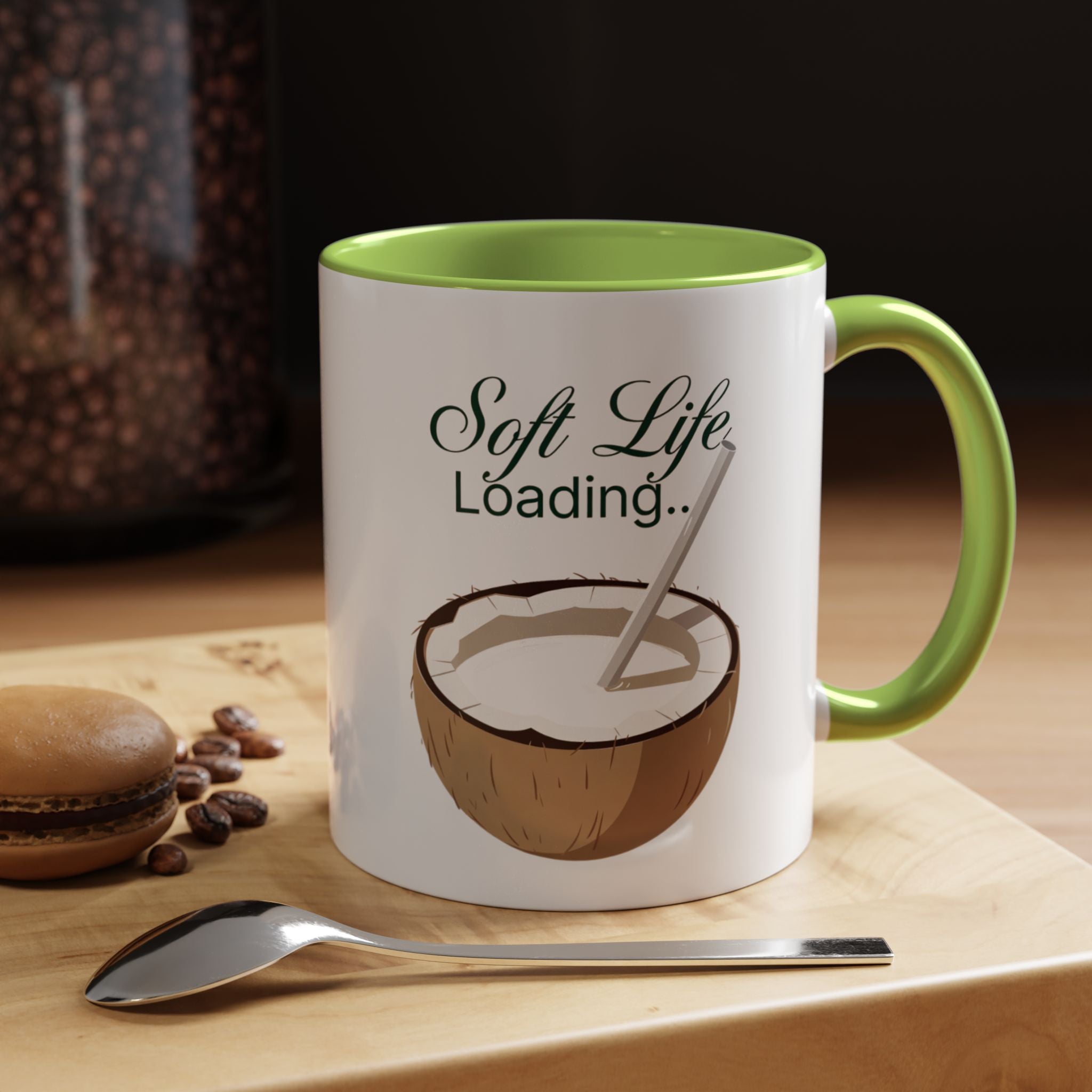 Soft Life Loading Coconut Drink Ceramic Mug