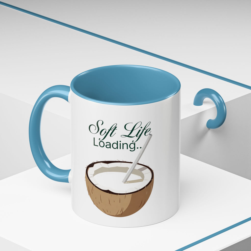 Soft Life Loading Coconut Drink Ceramic Mug