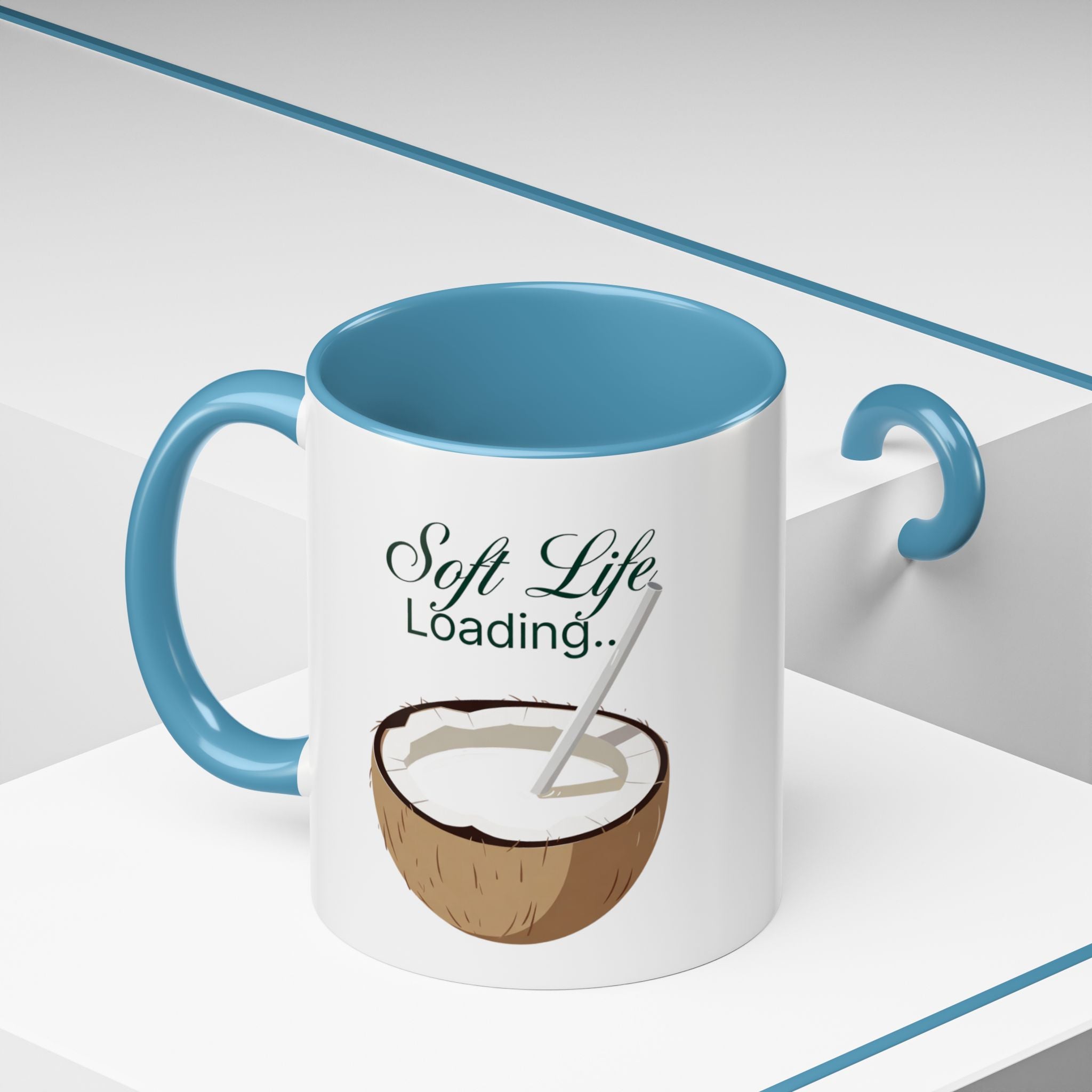 Soft Life Loading Coconut Drink Ceramic Mug