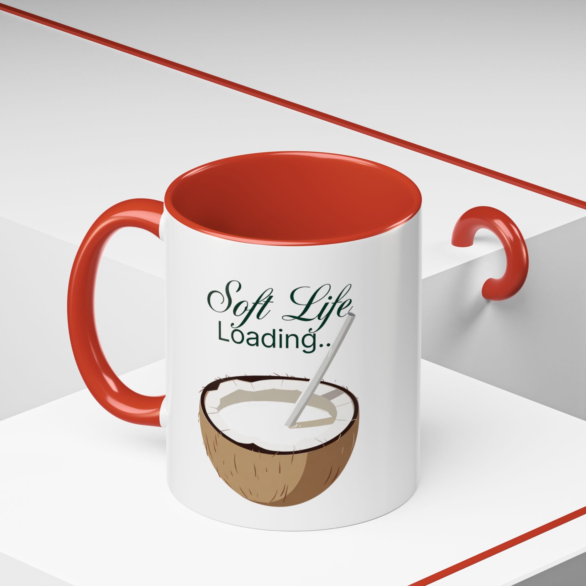 Soft Life Loading Coconut Drink Ceramic Mug