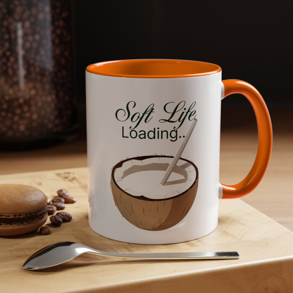 Soft Life Loading Coconut Drink Ceramic Mug