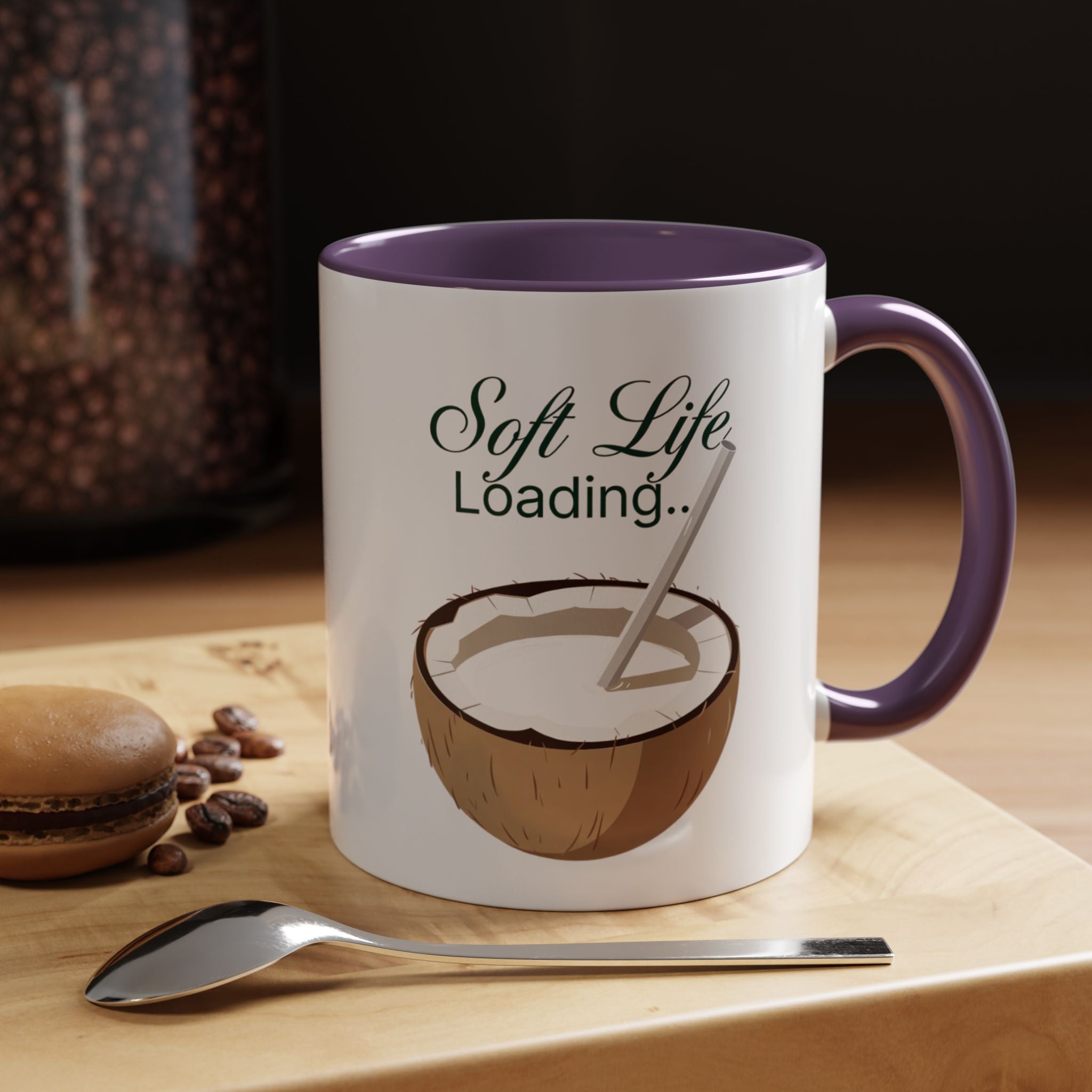 Soft Life Loading Coconut Drink Ceramic Mug