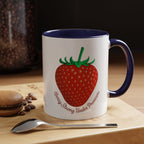 Strawberry "Berry Strong Under Pressure" Accent Coffee Mug