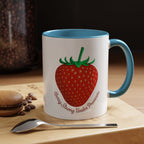Strawberry "Berry Strong Under Pressure" Accent Coffee Mug