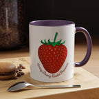 Strawberry "Berry Strong Under Pressure" Accent Coffee Mug