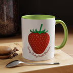 Strawberry "Berry Strong Under Pressure" Accent Coffee Mug