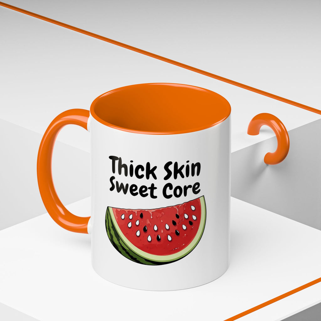 Thick Skin Sweet Core Watermelon Accent Mug