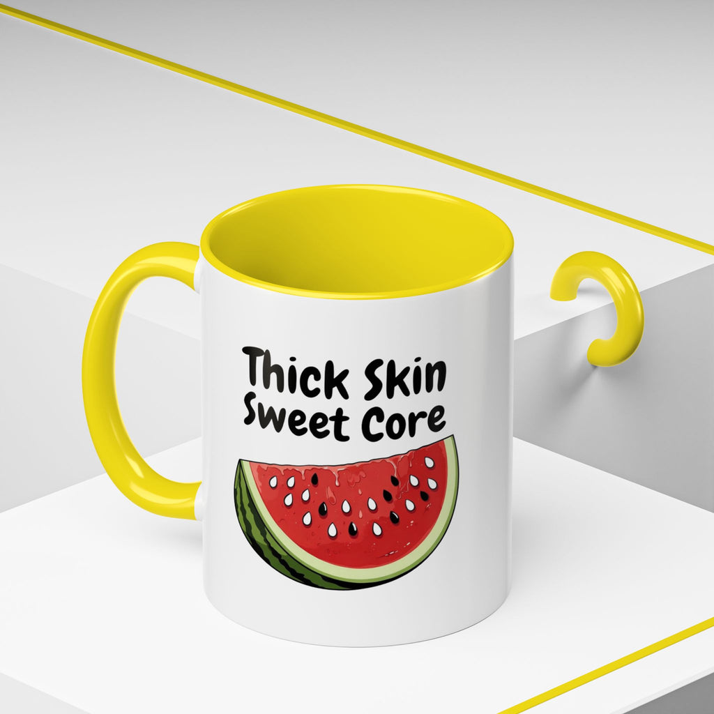 Thick Skin Sweet Core Watermelon Accent Mug