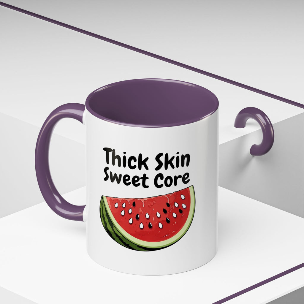 Thick Skin Sweet Core Watermelon Accent Mug