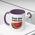 Thick Skin Sweet Core Watermelon Accent Mug