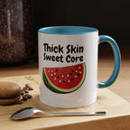 Thick Skin Sweet Core Watermelon Accent Mug