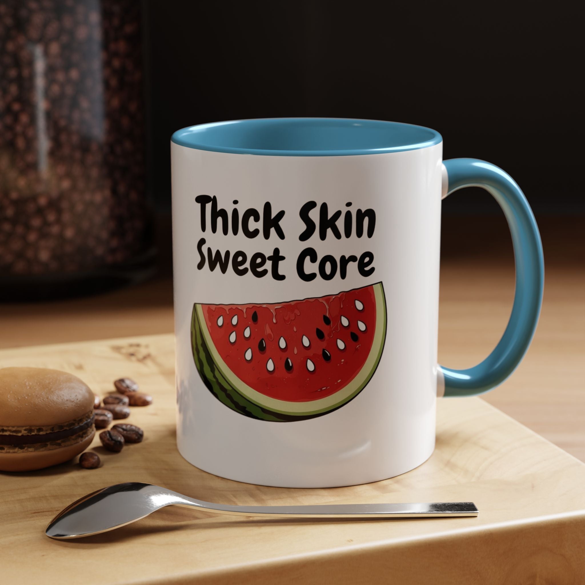 Thick Skin Sweet Core Watermelon Accent Mug