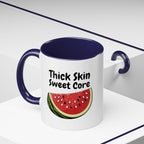 Thick Skin Sweet Core Watermelon Accent Mug