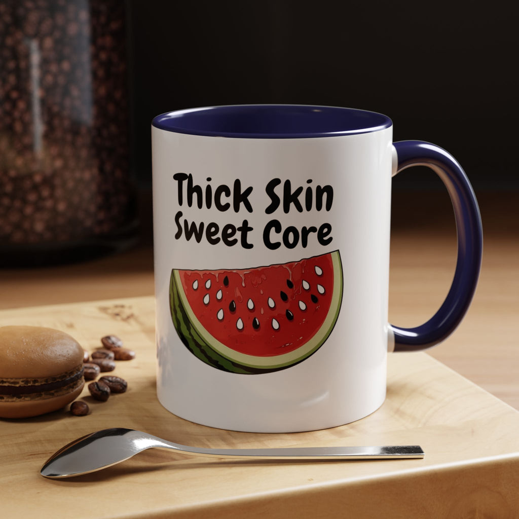 Thick Skin Sweet Core Watermelon Accent Mug