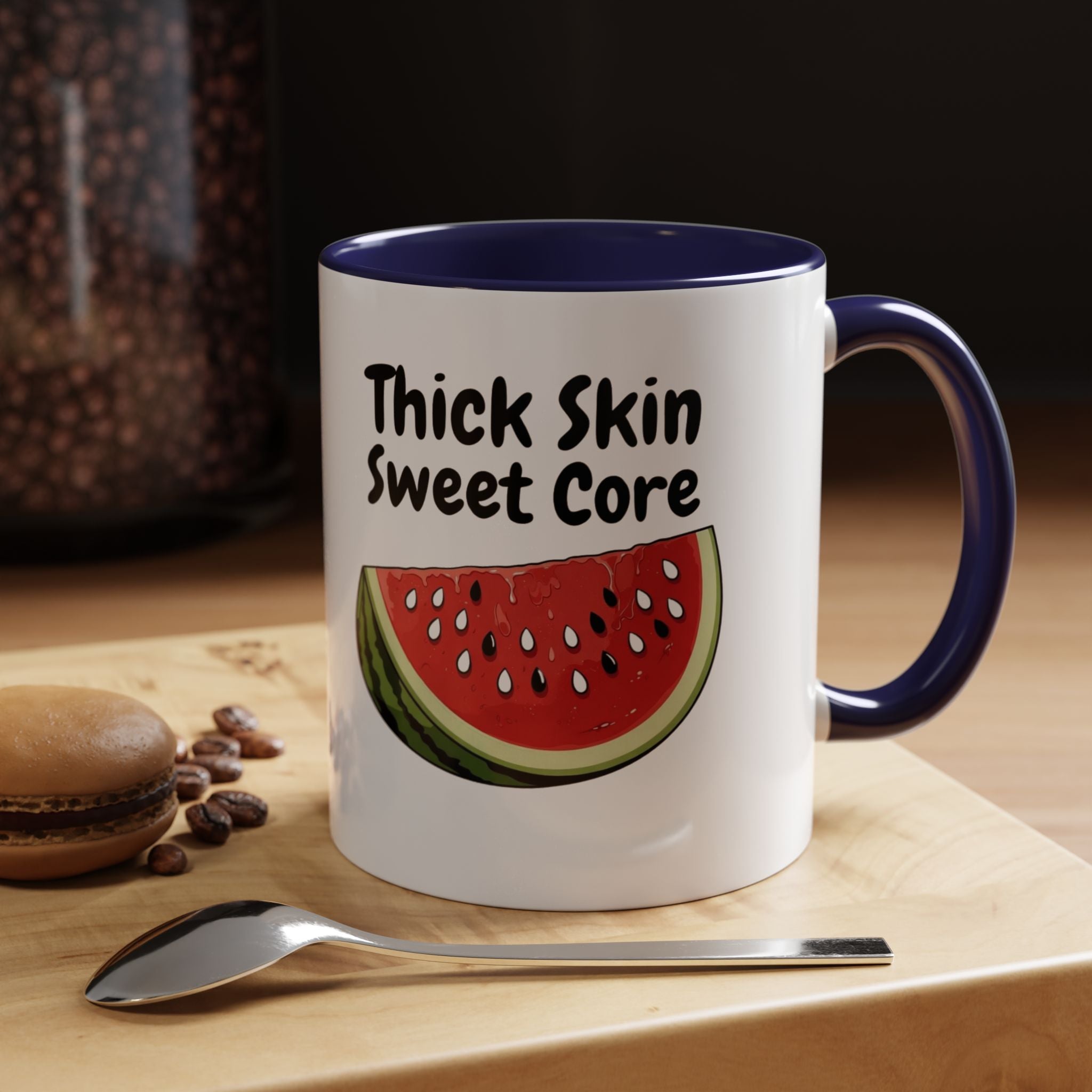Thick Skin Sweet Core Watermelon Accent Mug