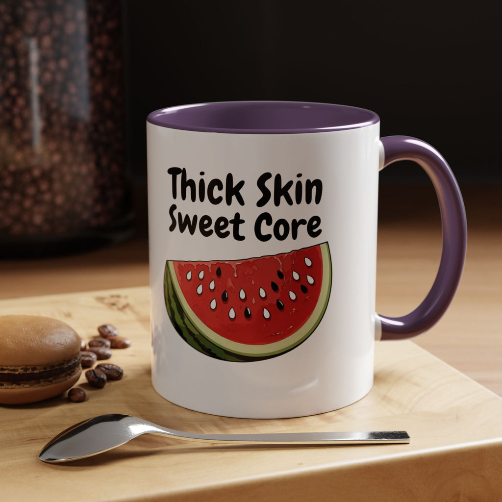 Thick Skin Sweet Core Watermelon Accent Mug
