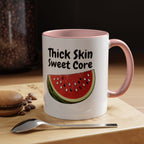 Thick Skin Sweet Core Watermelon Accent Mug