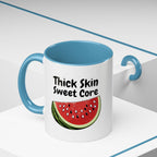 Thick Skin Sweet Core Watermelon Accent Mug