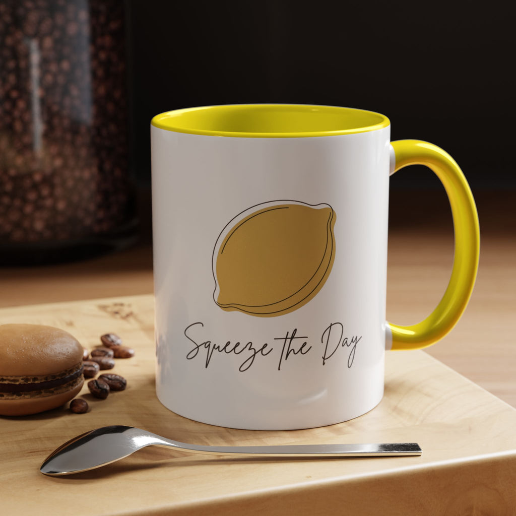 Squeeze the Day Lemon Coffee Mug