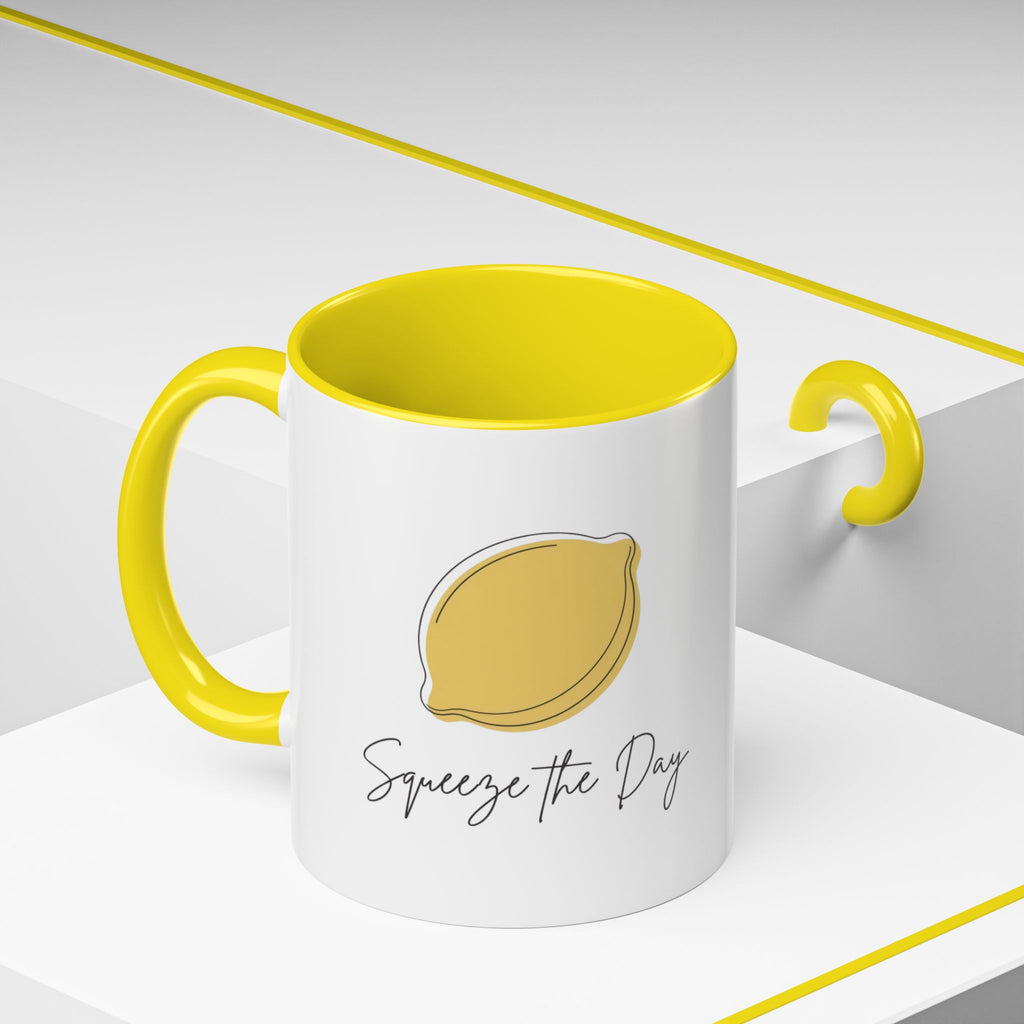 Squeeze the Day Lemon Coffee Mug