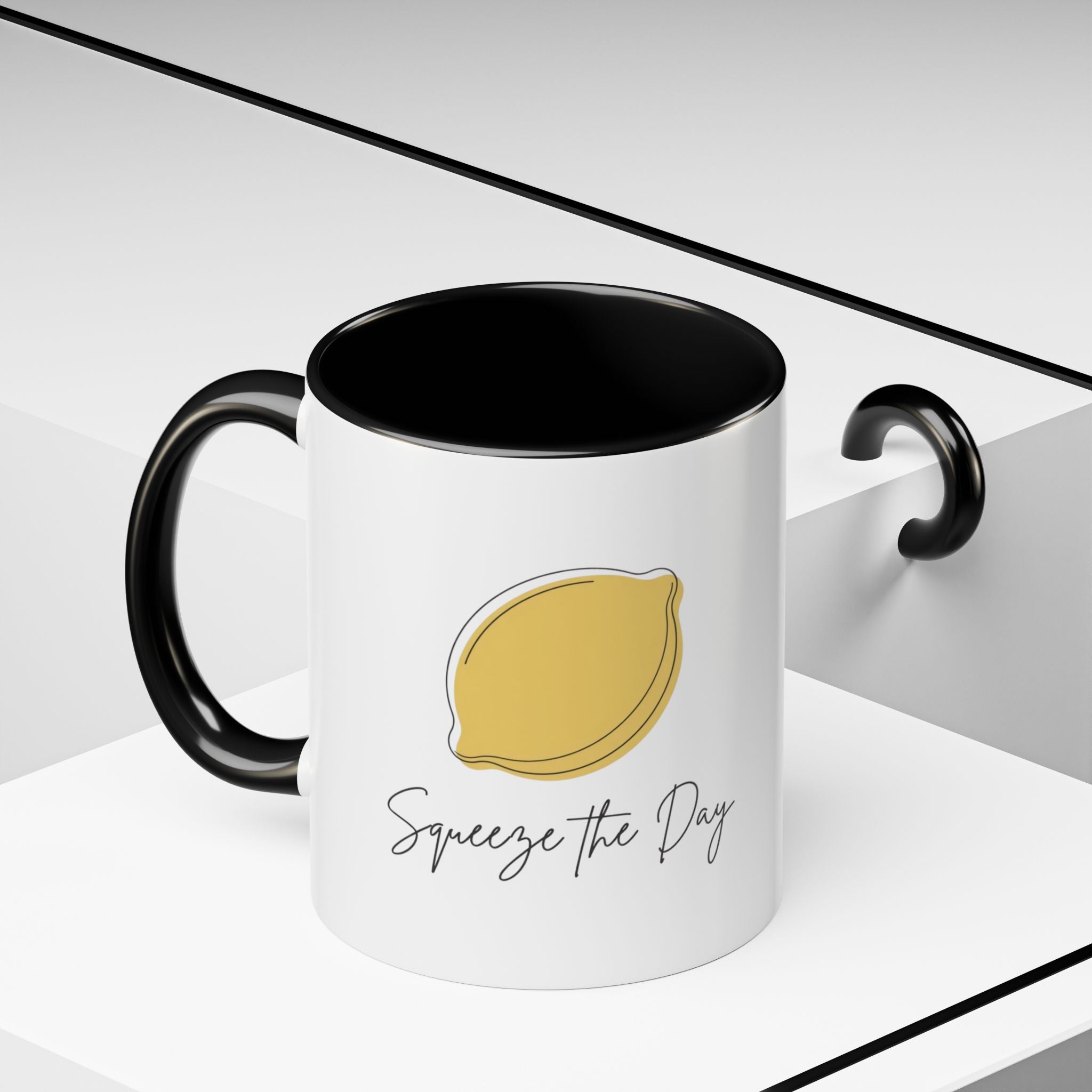 Squeeze the Day Lemon Coffee Mug