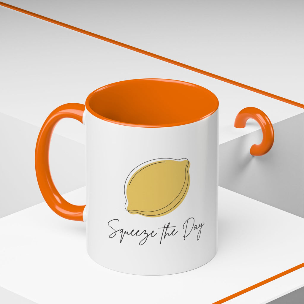 Squeeze the Day Lemon Coffee Mug