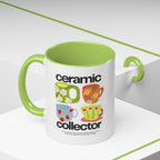 Retro Teacup Illustration  Accent Coffee Mug