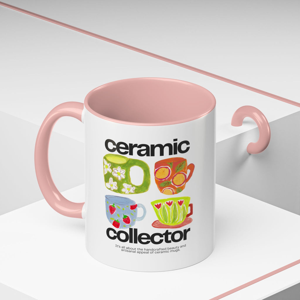 Retro Teacup Illustration  Accent Coffee Mug