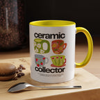 Retro Teacup Illustration  Accent Coffee Mug
