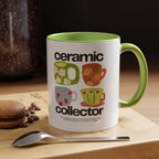 Retro Teacup Illustration  Accent Coffee Mug