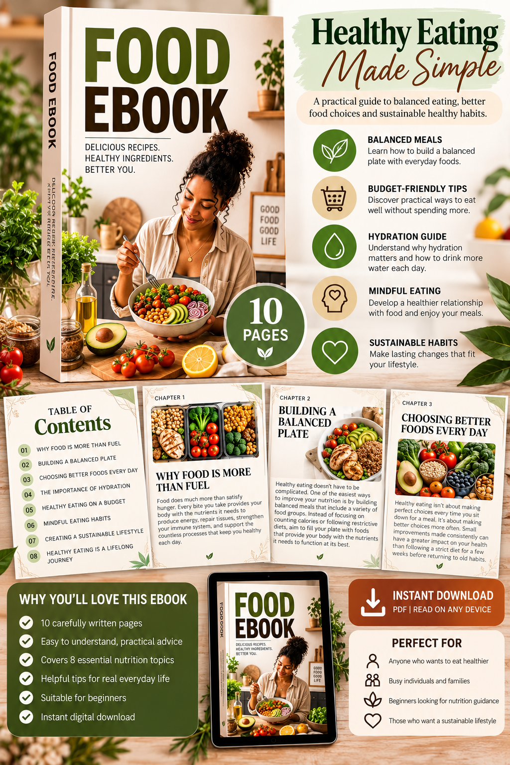 Healthy Eating eBook | Balanced Meals & Nutrition Guide
