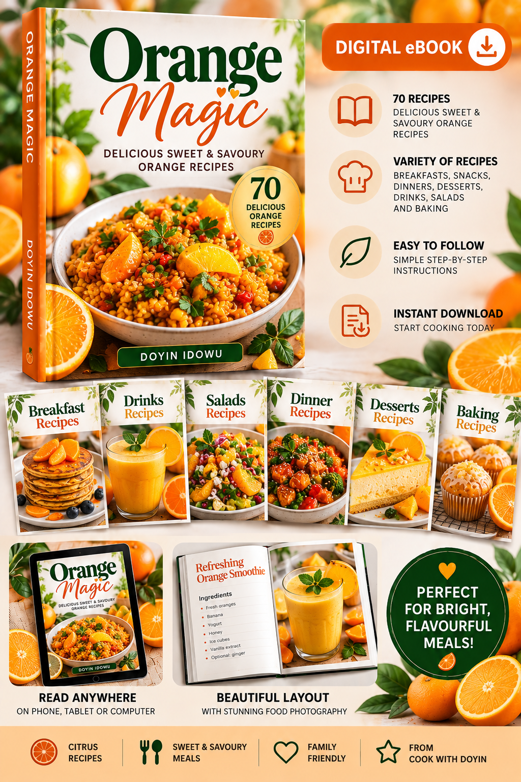 Orange Magic eBook: Delicious Sweet & Savoury Orange Recipes