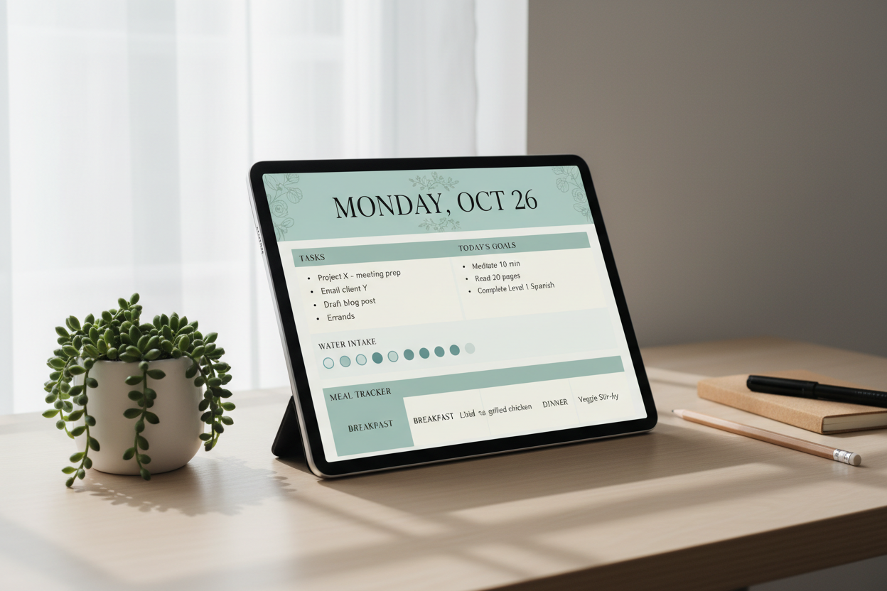 Busy Mum Life Planner Printable | Ultimate Daily Weekly Monthly Planner, Meal Planner, Budget Tracker, Habit Tracker, Kids Routine, Digital Download