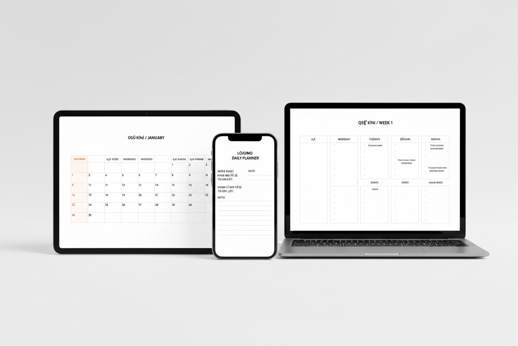 Yoruba Life Planner Printable | Daily Weekly Monthly Planner, Budget Tracker, Meal Planner, Goal Planner, Bilingual Yoruba and English Digital Download