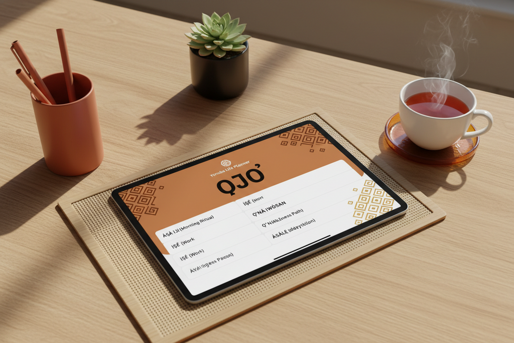 Yoruba Life Planner Printable | Daily Weekly Monthly Planner, Budget Tracker, Meal Planner, Goal Planner, Bilingual Yoruba and English Digital Download