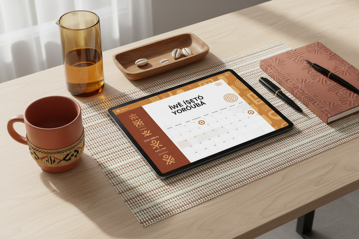 Yoruba Life Planner Printable | Daily Weekly Monthly Planner, Budget Tracker, Meal Planner, Goal Planner, Bilingual Yoruba and English Digital Download