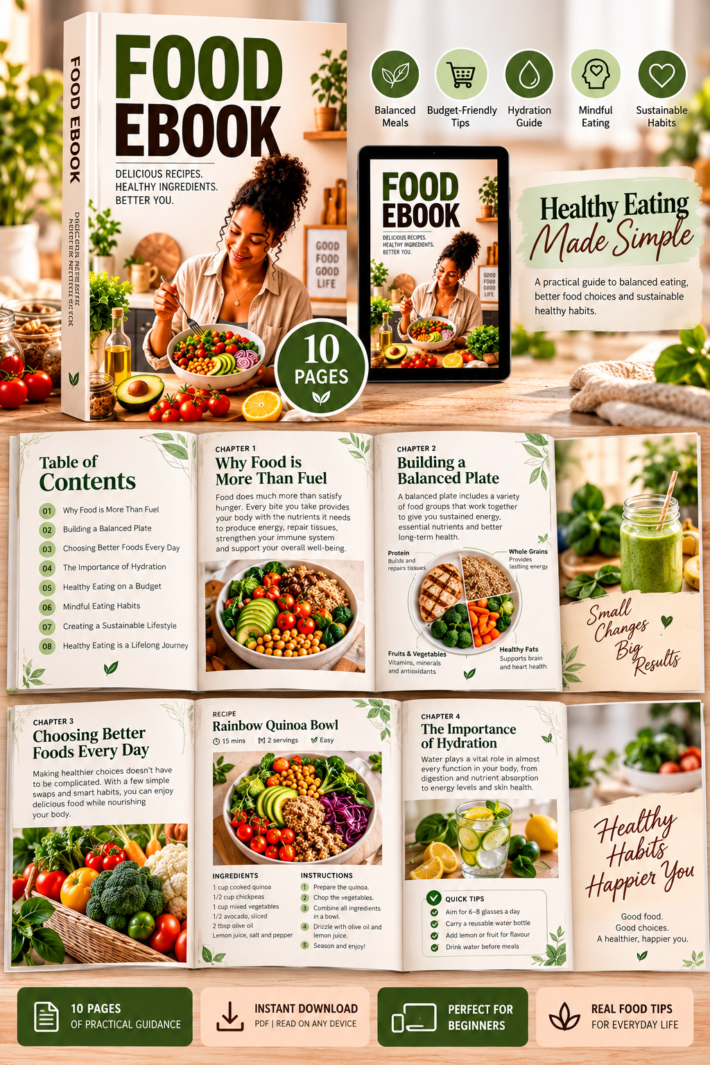 Healthy Eating eBook | Balanced Meals & Nutrition Guide