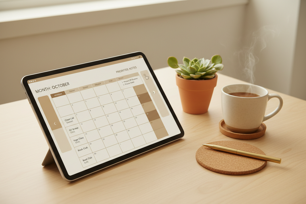 Productivity Planner Printable | Weekly Monthly Yearly Planner, Daily Routine Planner, Goal Setting, Minimalist Digital Planner, Instant Download