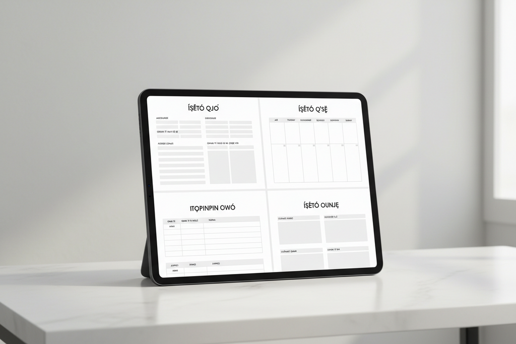 Yoruba Life Planner Printable | Daily Weekly Monthly Planner, Budget Tracker, Meal Planner, Goal Planner, Bilingual Yoruba and English Digital Download